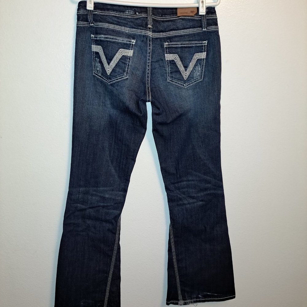 Vigoss Collection Embroidered Flare Leg Jeans size 5 - Picture 10 of 12